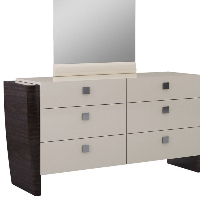 High Gloss Dresser - Refined Beige
