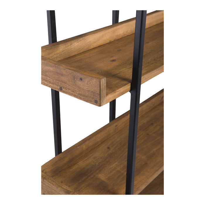 Five Tier Bookcase - Brown / Black