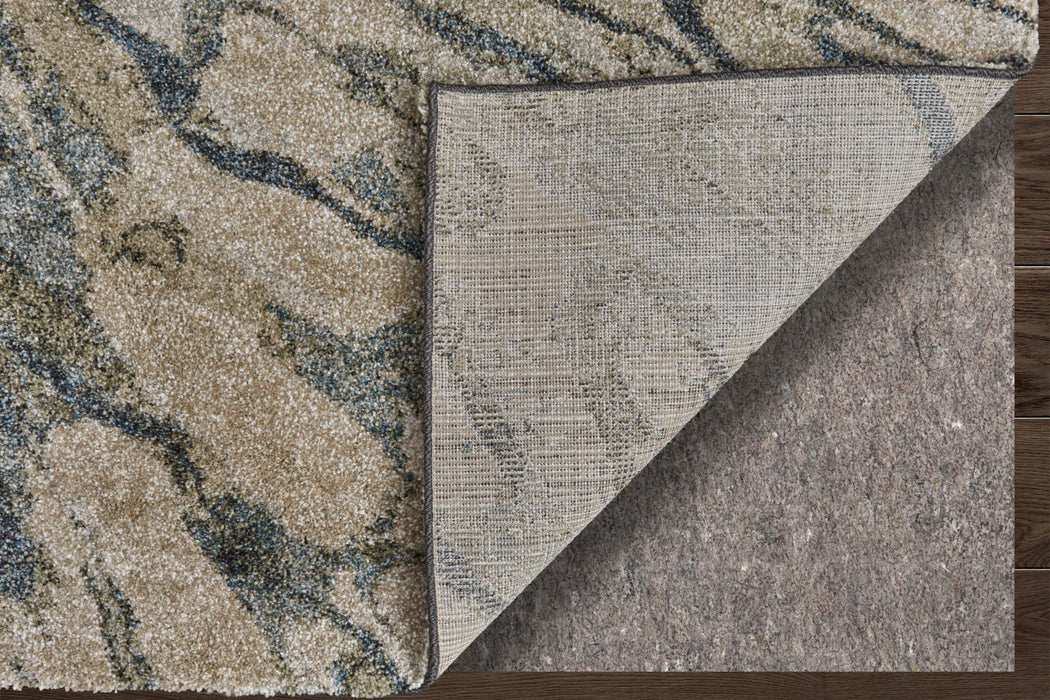 8' X 10' Abstract Area Rug - Gray / Ivory
