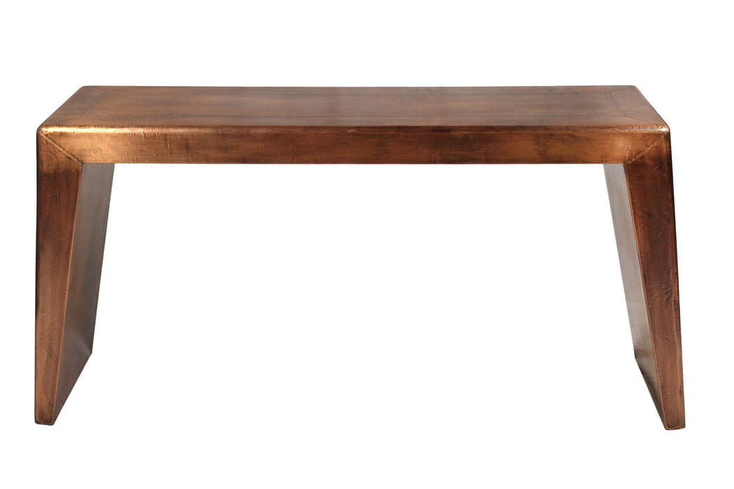 Aluminum Sled Console Table - Copper