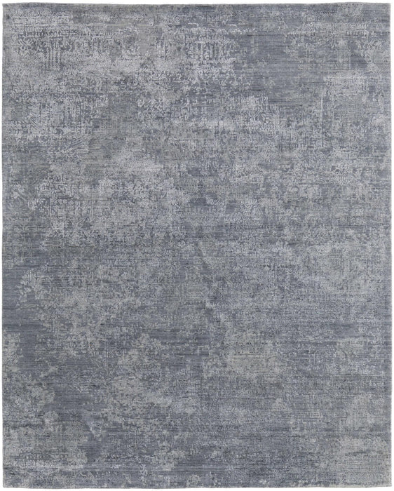 9' X 12' Ombre Hand Woven Area Rug (744375) - Blue / Gray