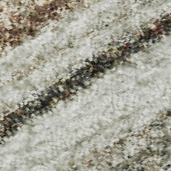 10' X 14' Striped Washable Area Rug With UV Protection (697686) - Beige / Ivory / Brown