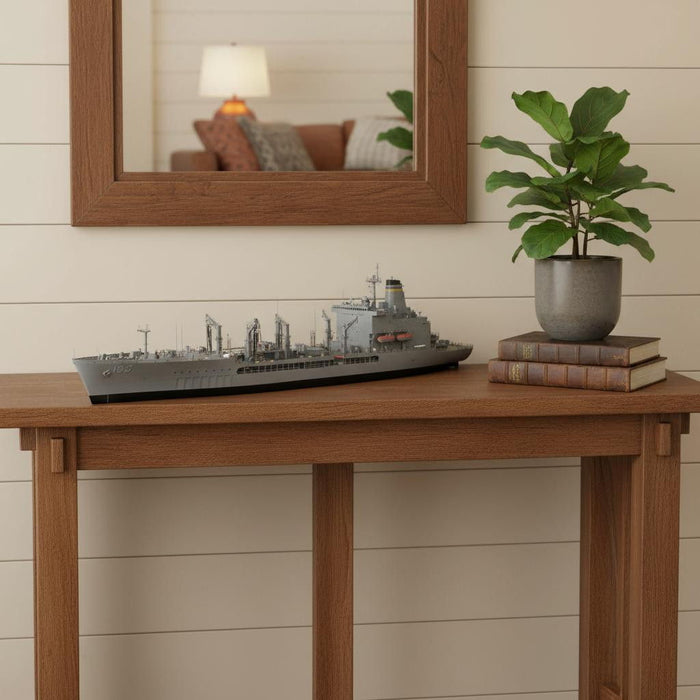 Hand Painted Model Boat (624269) - Gray