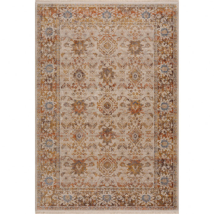 8' x 10' Oriental Area Rug - Ivory