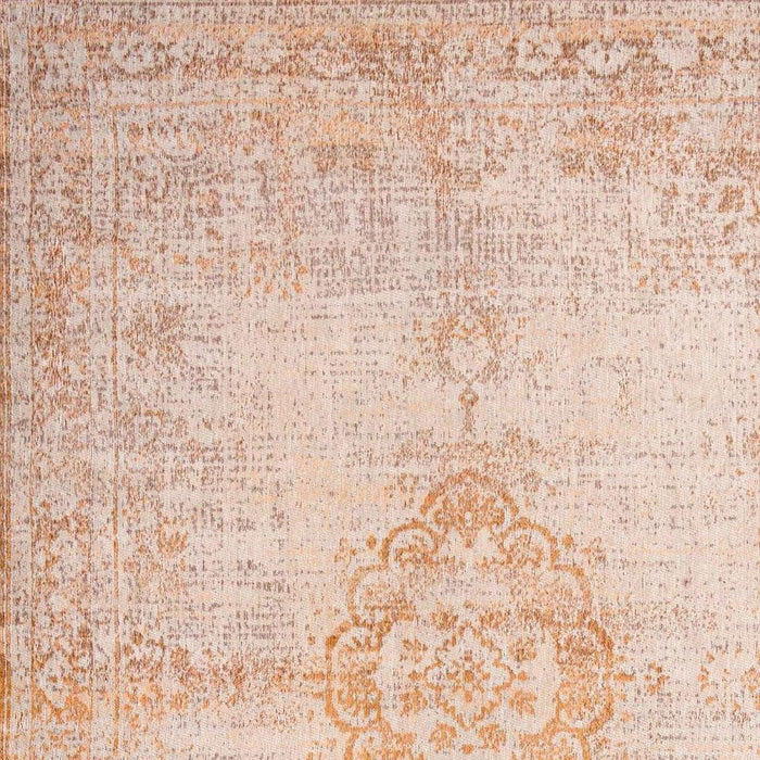 6' X 8' Medallion Washable Area Rug (548588) - Orange / White