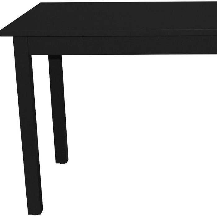 48" Solid Wood Dining Table - Black
