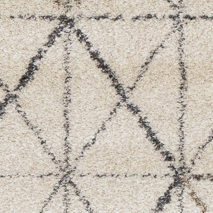 5' X 8' Tribal Area Rug (660277) - Cream / Gray