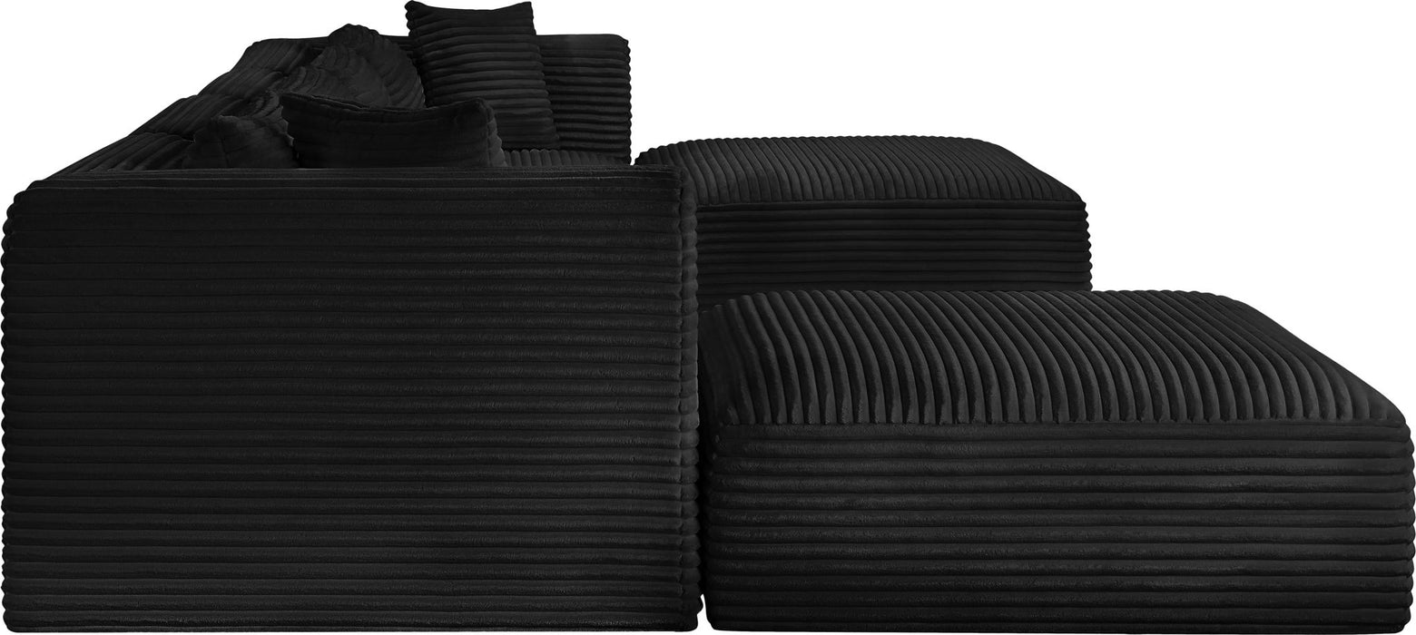 Shaggy - 6 Piece Modular Sectional With 2 Ottomans