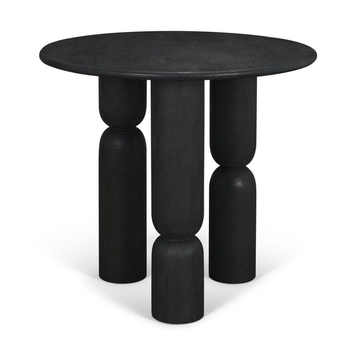 Round End Table (729072) - Black