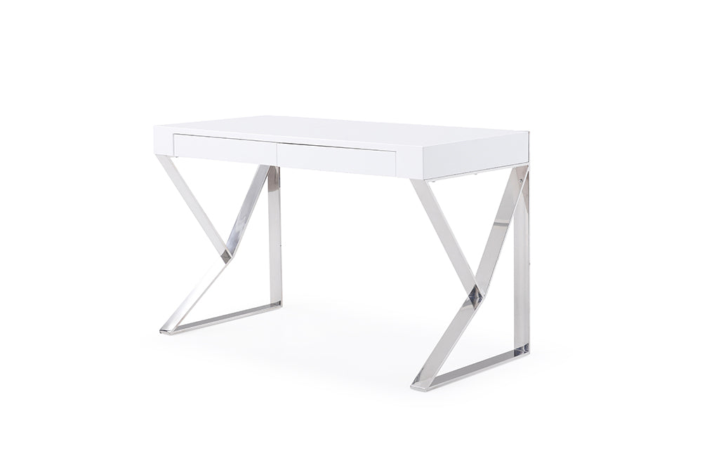 J & M Furniture CE Noho Desk in White