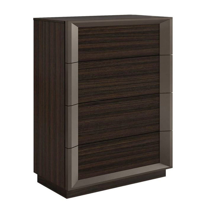 J & M Furniture Strato Chest  - Black Oak