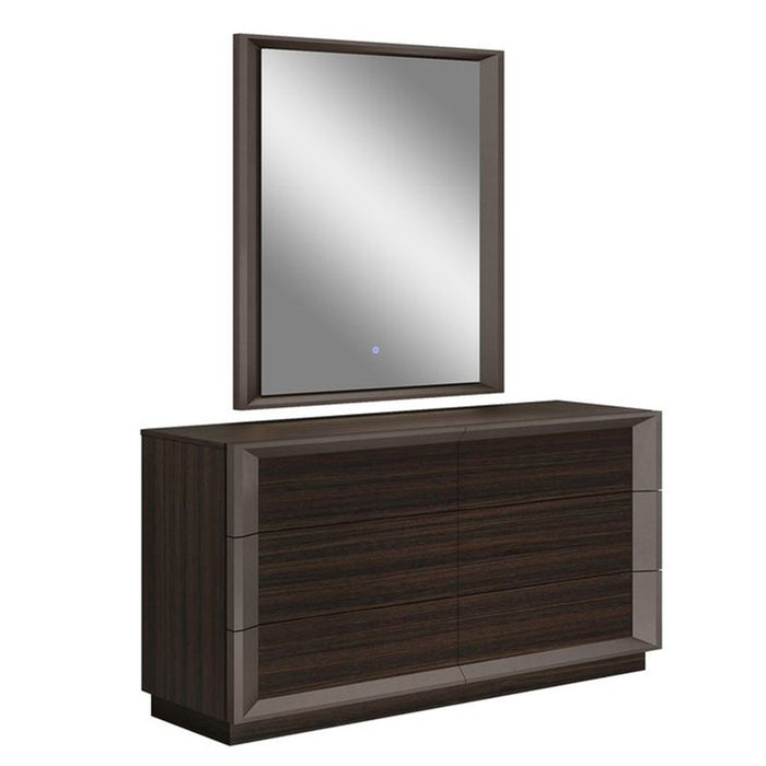 J & M Furniture Strato Dresser  - Black Oak