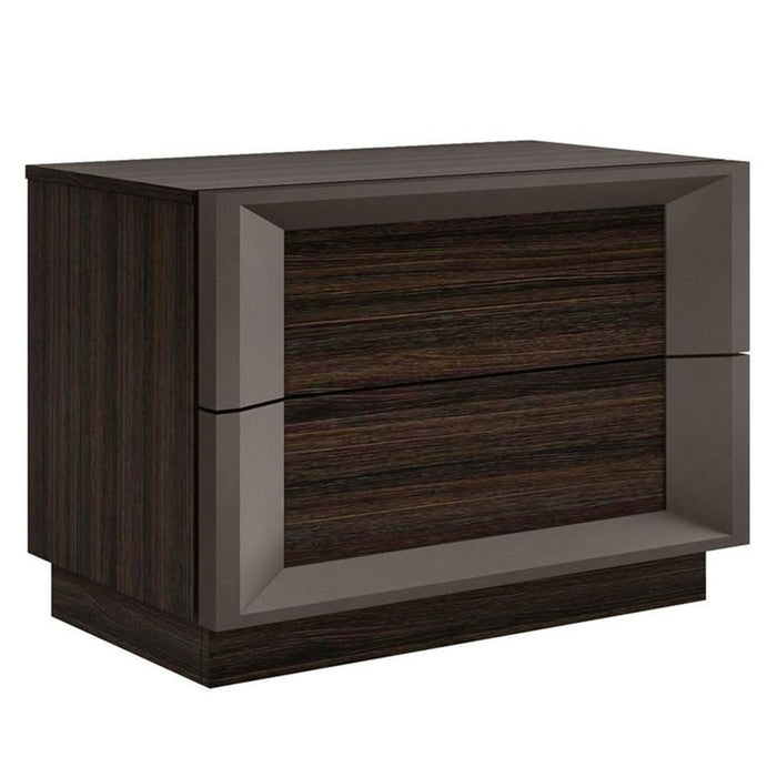 J & M Furniture Strato Nightstand - Black Oak