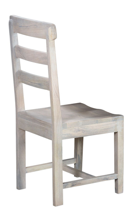 Wood Ladder Back Dining Room Side Chairs (Set of 2) - White