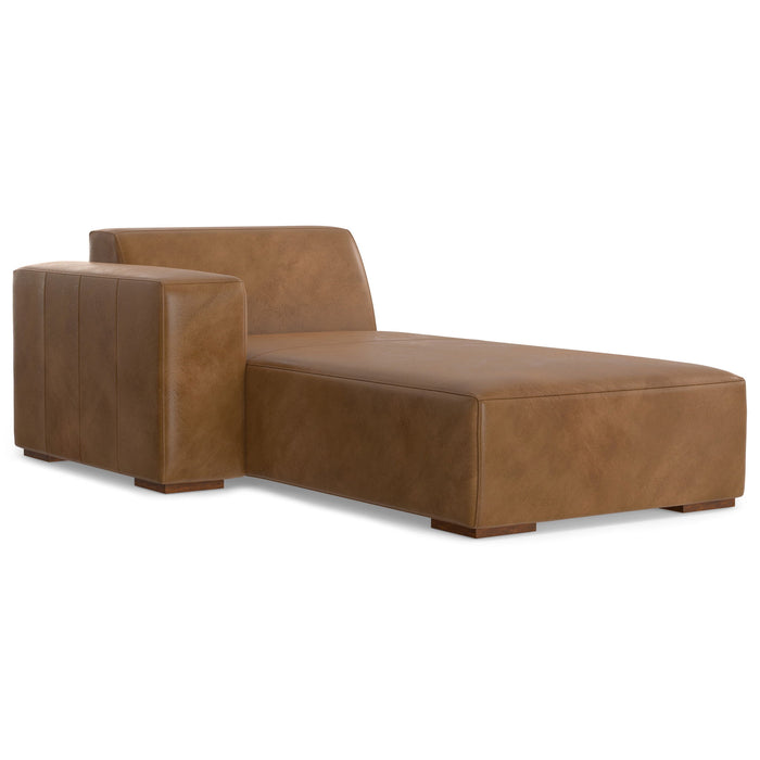 44" Leather Arm Chair - Brown