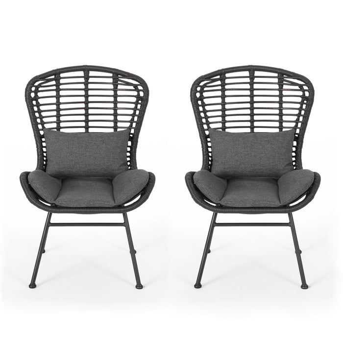 Calypso - Outdoor Chair With Water Resistance Cushion And Iron Frame