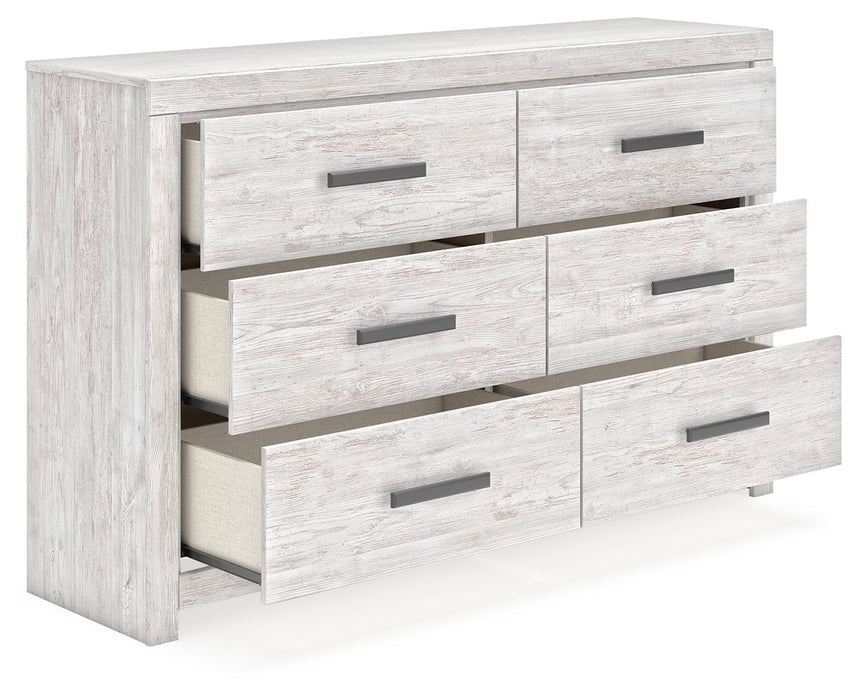 Cayboni - Six Drawer Dresser - Whitewash