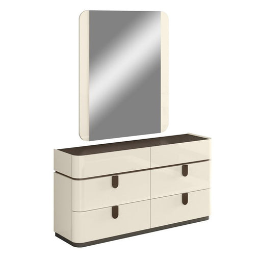 m design dresser mDesign Large Storage Dresser Furniture with 7 Fabric Drawers, Pink/Rose Gold