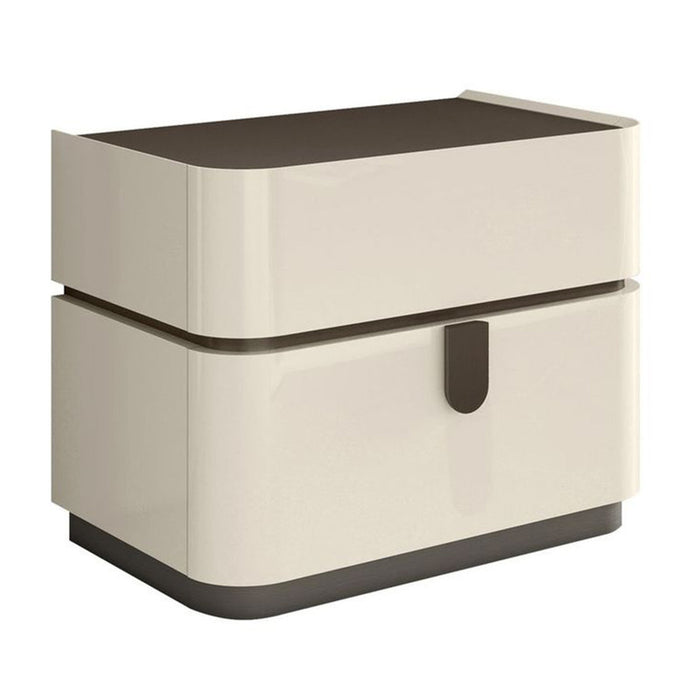 J & M Furniture Paramount Nightstand - Beige/Brown
