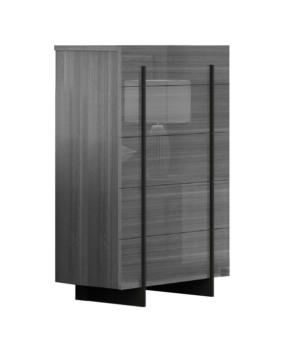 J & M Furniture Blade Premium Chest in Moon Grey