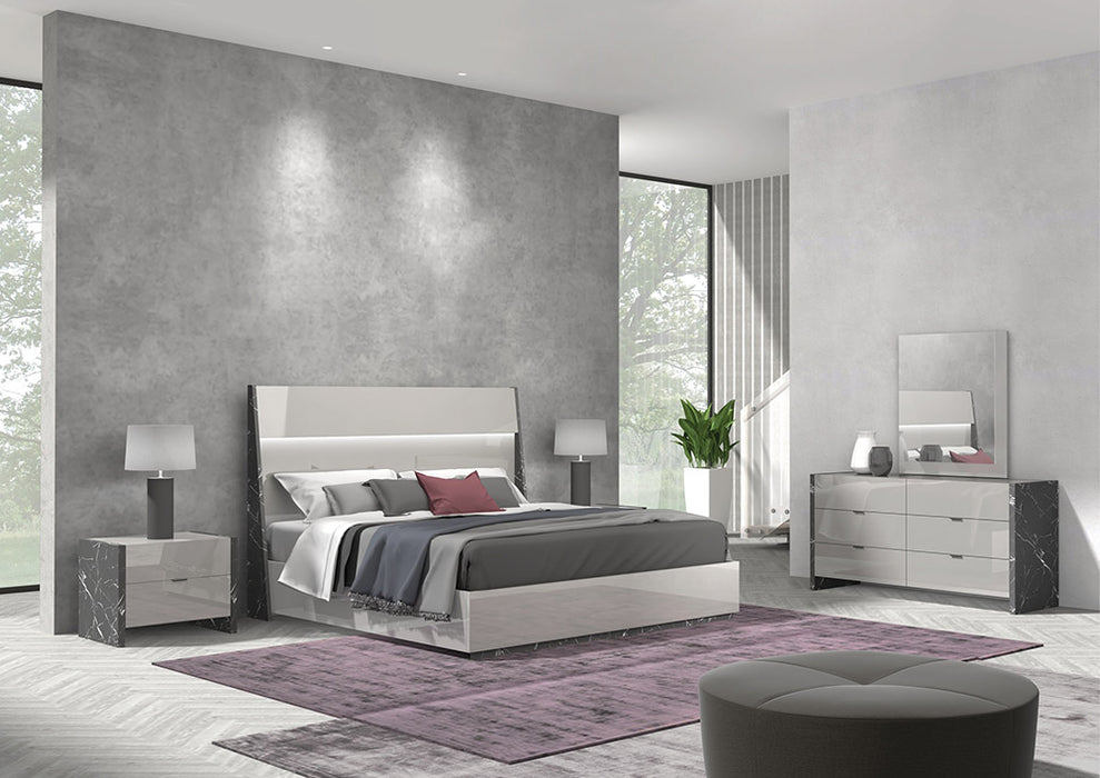 J & M Furniture Stoneage Premium Dresser in Grigio