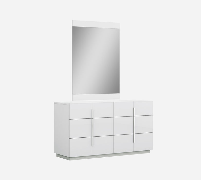 J & M Furniture Oslo Dresser in White