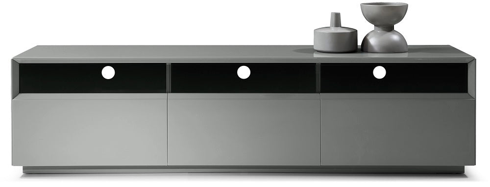 J & M Furniture TV Stand 023 in Grey