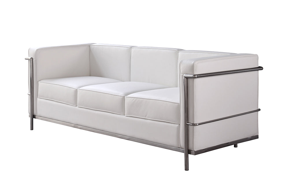 J & M Furniture Cour Italian Leather Sofa