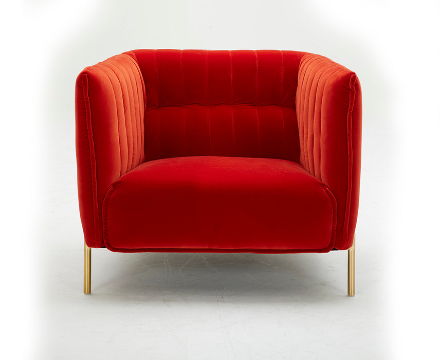J & M Furniture Deco Chair in Pumpkin