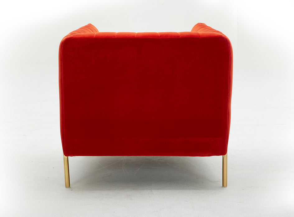 J & M Furniture Deco Chair in Pumpkin