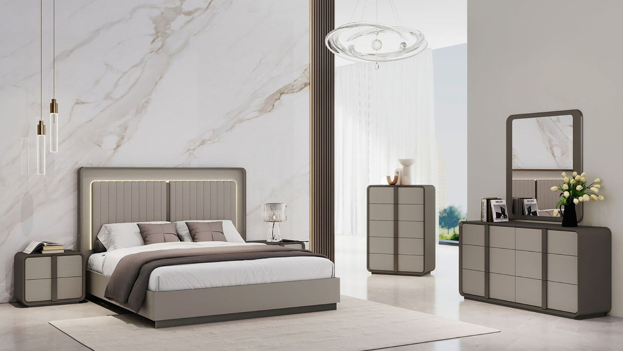 J & M Furniture Velisse Queen Bed - Brown