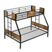 Giga modern metal bunk bed with dual side ladder and sleek metal design, featuring sturdy construction and space-saving style.