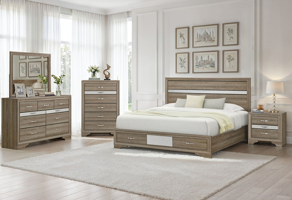 Seville - Full Bed - Brown / Natural
