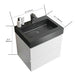 Giga Alice bathroom vanity with large storage, wall-mounted floating design and integrated sink basin for modern bathrooms.