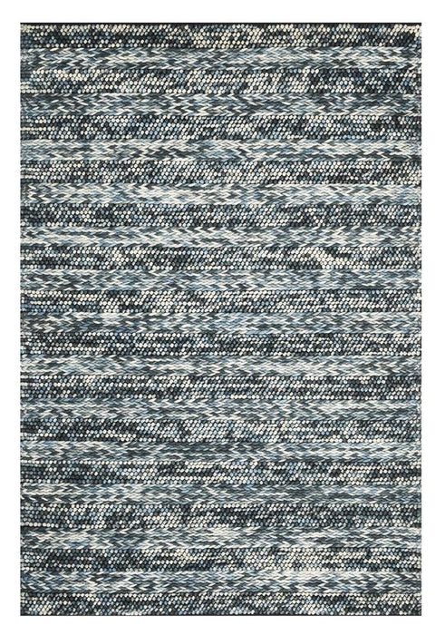 60" x 84" Wool Rug - Blue