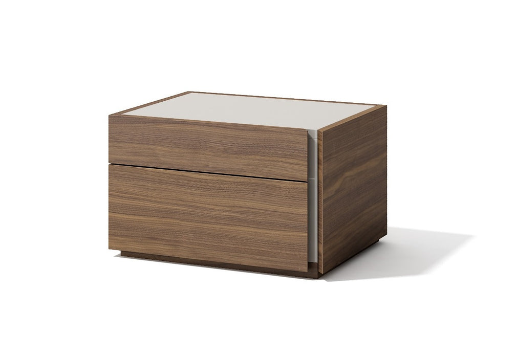 J & M Furniture Faro Right Facing Night Stand in Walnut