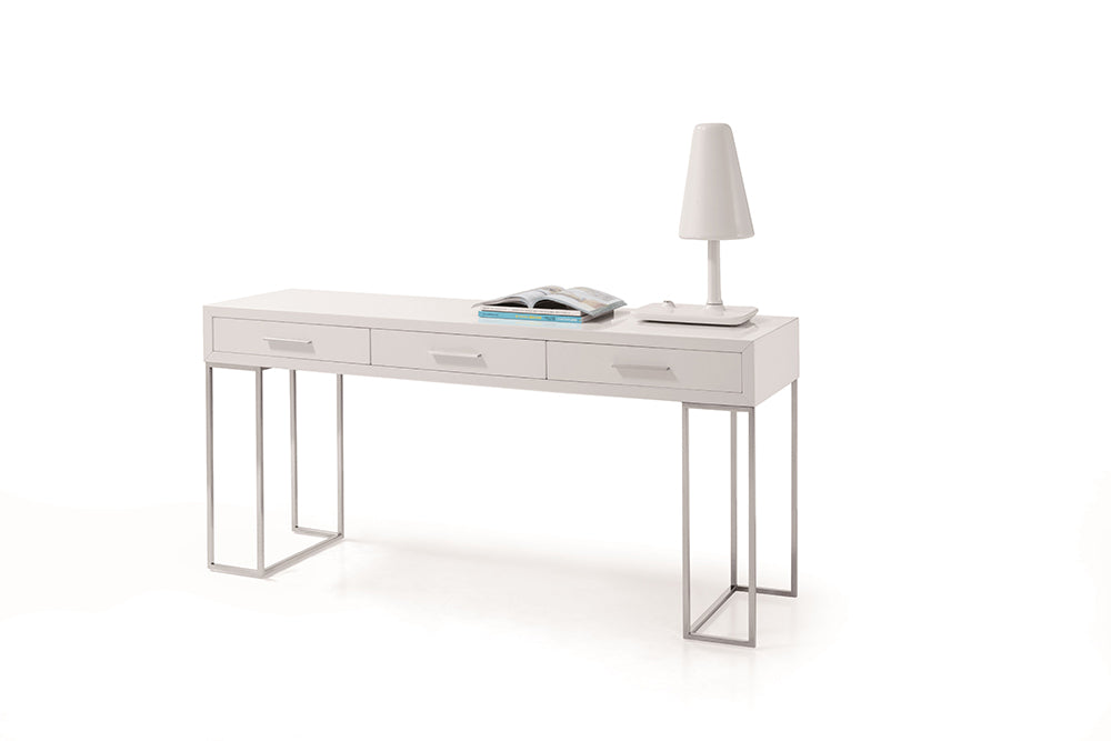 J & M Furniture SG02 Modern Office Desk in White