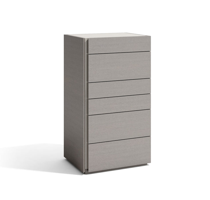 J & M Furniture Porto Chest in Grey