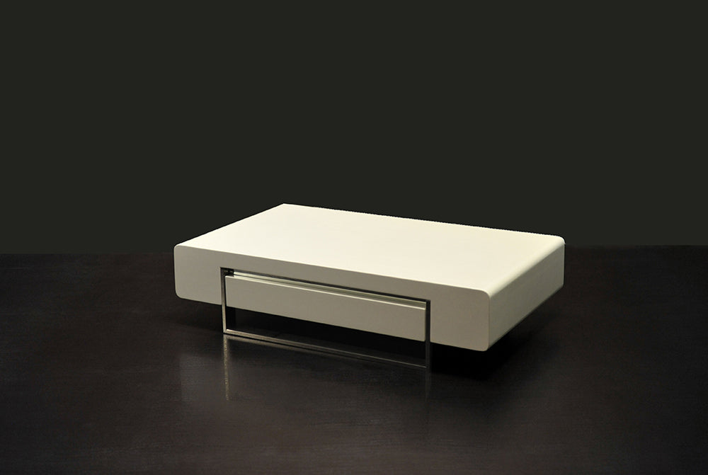 J & M Furniture Modern Coffee Table 902A in White