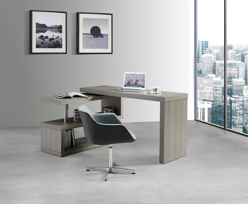 J & M Furniture LP A33 Office Desk in Grey