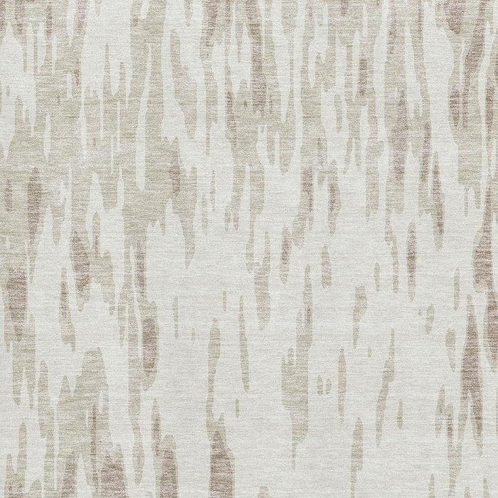 10' X 14' Abstract Washable Area Rug With UV Protection (675174) - Ivory / Beige