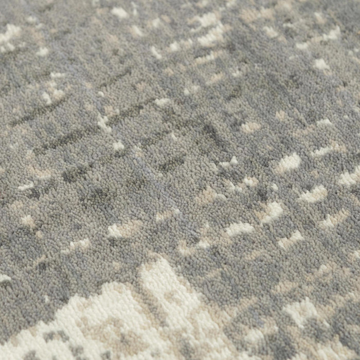 8' X 10' New Zealand Lambs Wool Abstract Hand Carved Handmade Area Rug (747278) - Gray / Light Gray