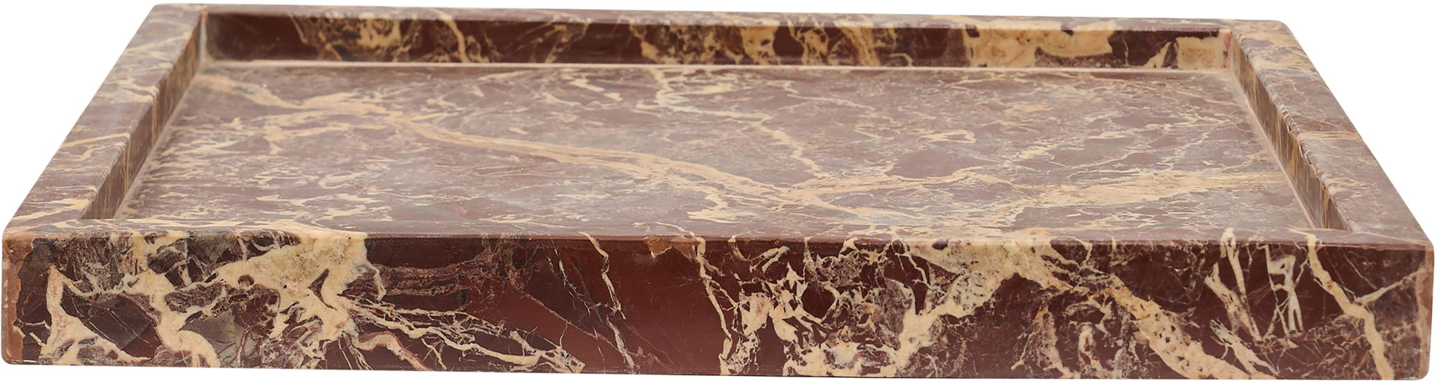 Michael genuine marble tray by Meridian Furniture, rectangular tray with polished marble surface and sleek design.
