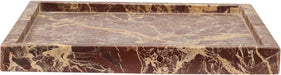 Michael genuine marble tray by Meridian Furniture, rectangular tray with polished marble surface and sleek design.