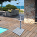 Giga outdoor garden pool shower with chassis board, outdoor shower for patio, featuring a sleek design and sturdy construction