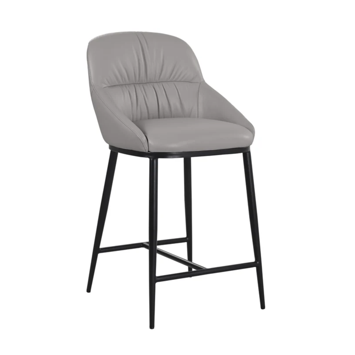 J & M Furniture E Sora Counter Stool in Grey 821