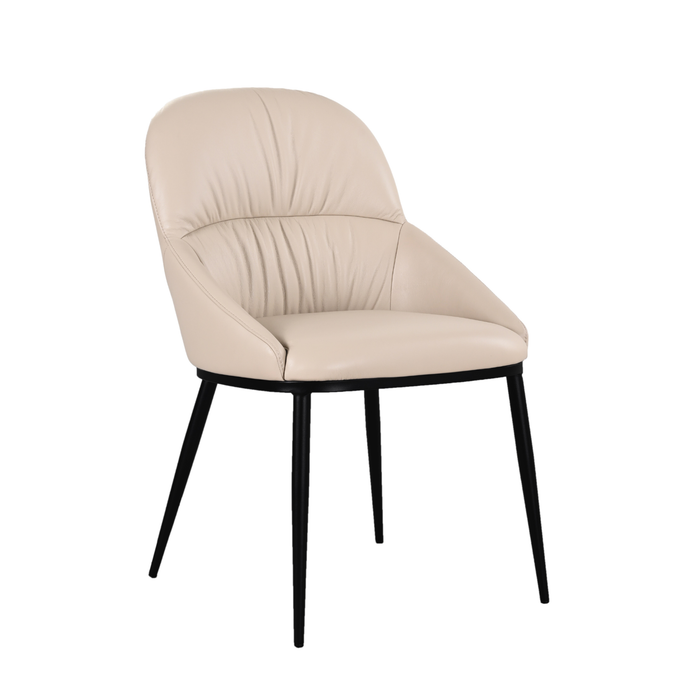 J & M Furniture Kora Leather Chair in Light Mocha 301