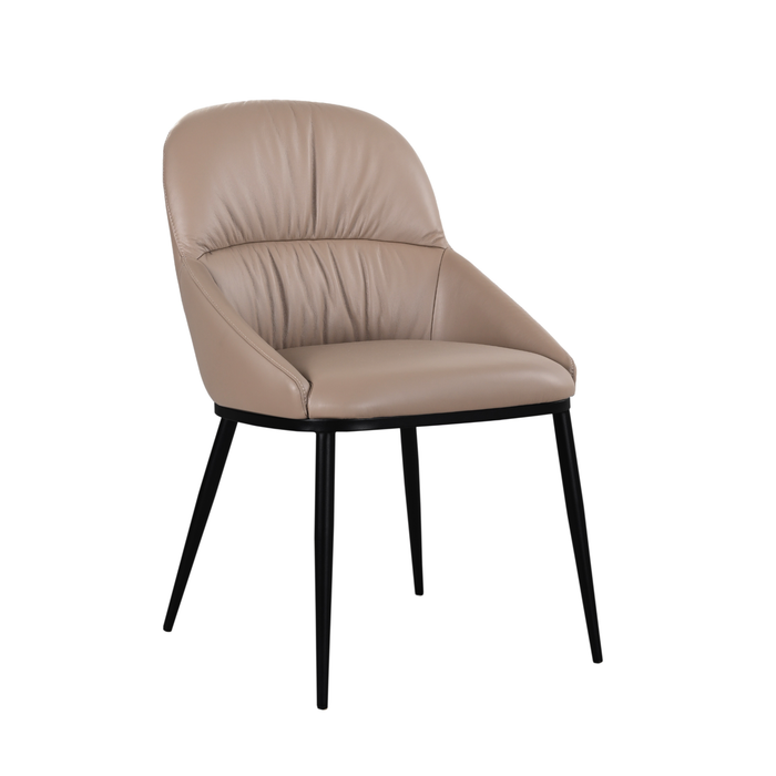 J & M Furniture Kora Leather Chair in Mocha 300