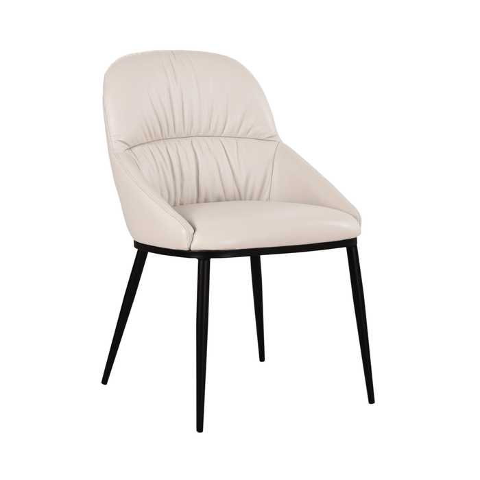 J & M Furniture Kora Leather Chair in Wheat 805