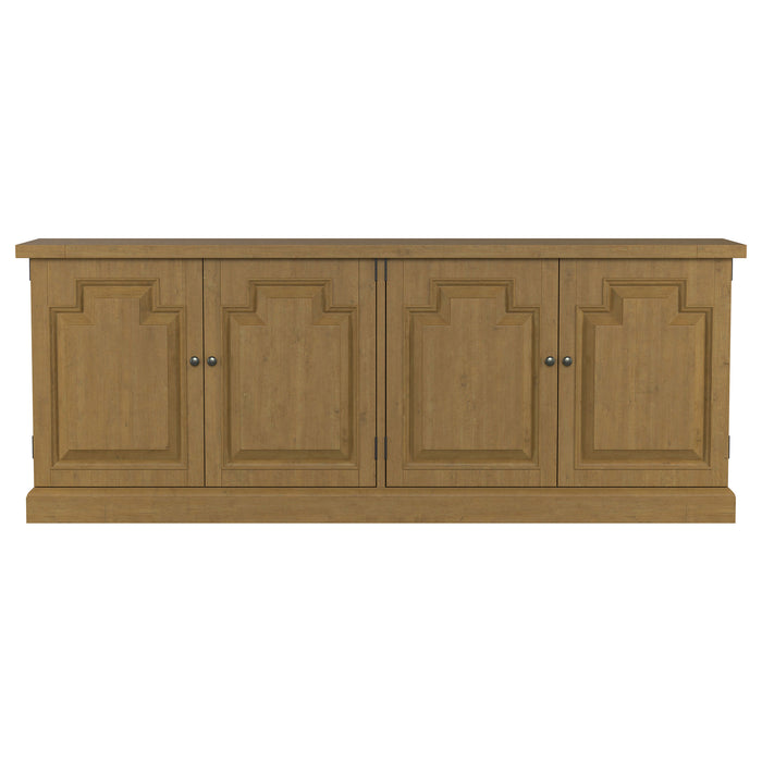 Florence 4-door Dining Sideboard Buffet Cabinet Rustic Honey
